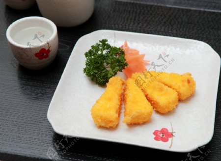 日本料理炸猪排图片