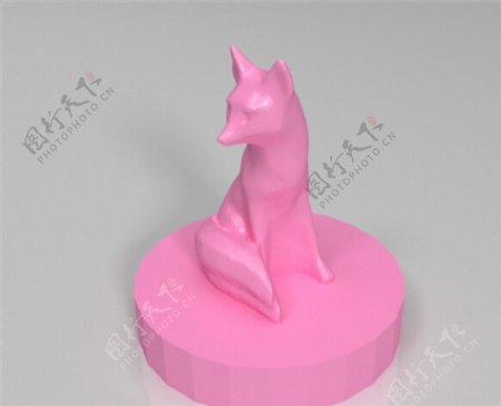 小狐狸3D打印模型