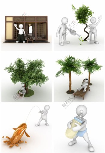小人和植物