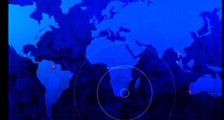 蓝色全球定位雷达视频素材