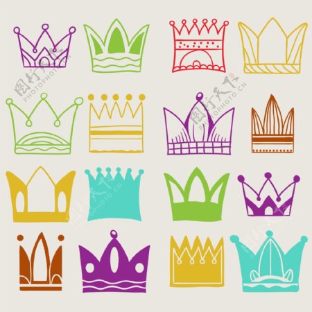 各式各样的皇冠