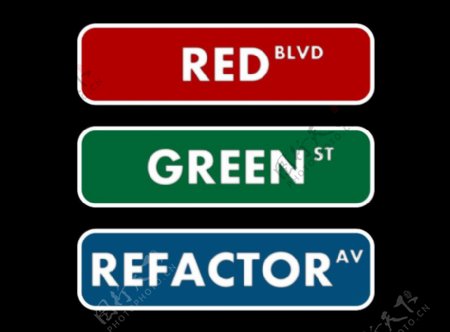 红绿色重构路标