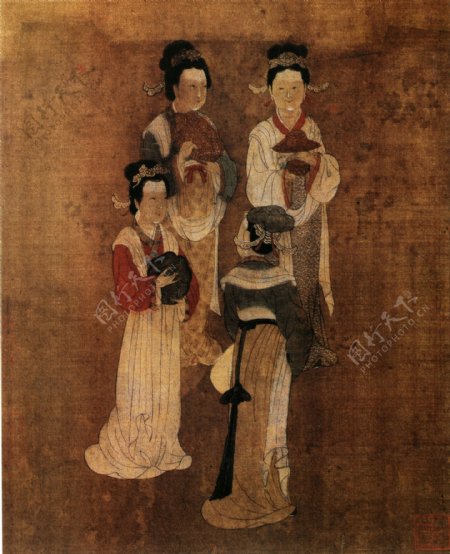 四美图人物画中国古画0163