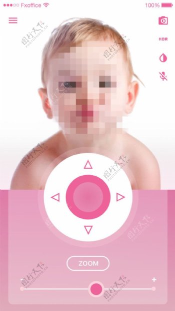 宝宝远程监护移动手机APP界面UI