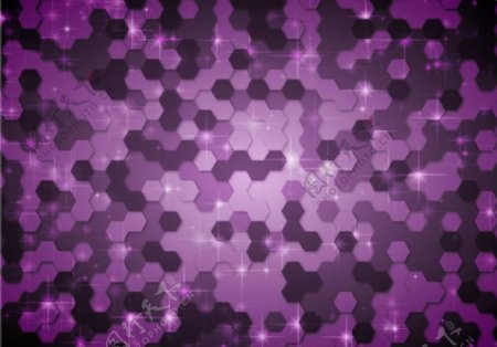免费摘要六角形的紫色向量