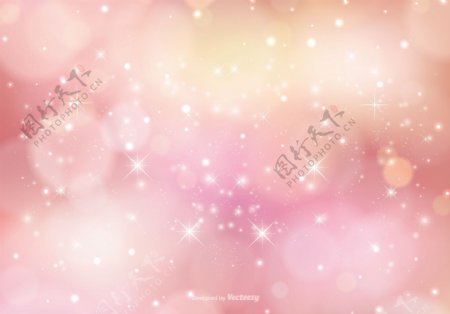 粉红火花背景插图