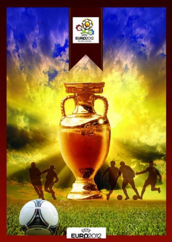 2012欧洲杯海报PSD分层素材