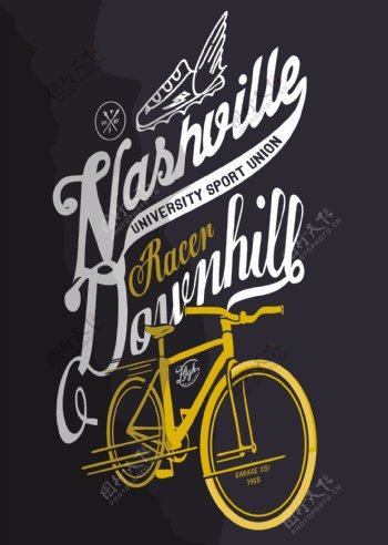 自行车主题海报图片
