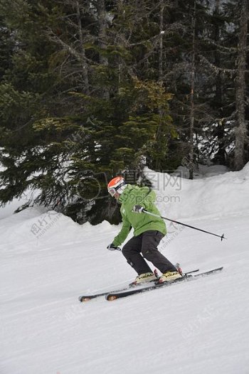 加拿大滑雪爱好者