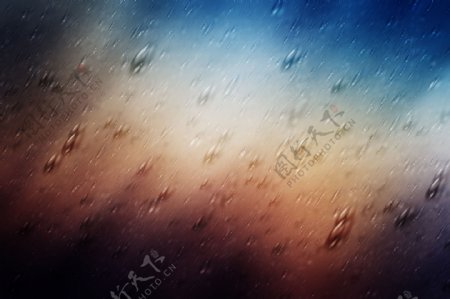 雨滴滑落唯美高清图片纹理素材