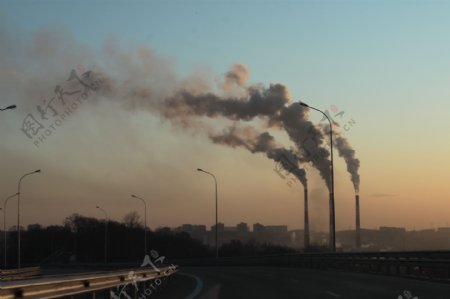 工业污染图片