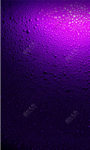 紫色渐变水珠背景
