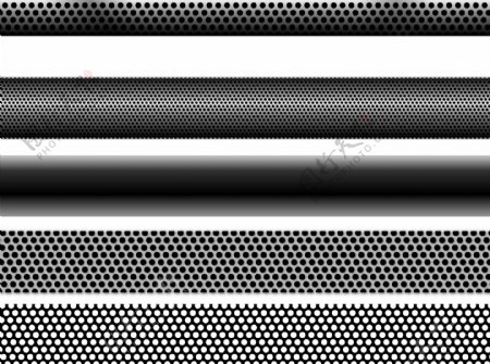 金属孔图金属矢量图镂空金属管