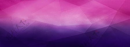 蓝紫色扁平化炫酷banner创意海报设计