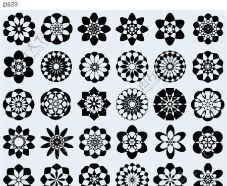 几何图形古典花纹AI