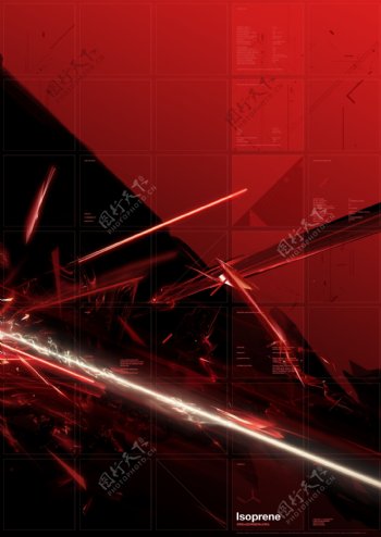 红色方格背景图片