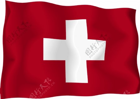 瑞士国旗矢量