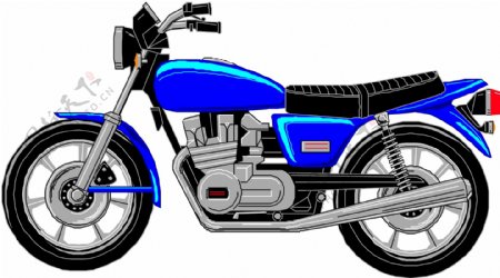 摩托车矢量素材EPS格式0034