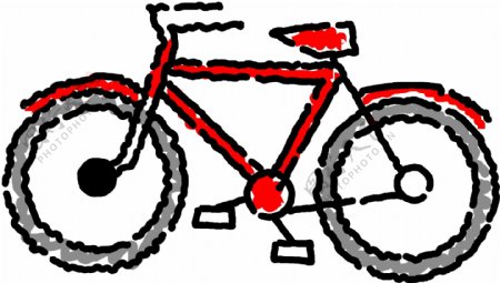 自行车矢量素材EPS格式0047