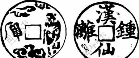 清代下版画装饰画中华图案五千年矢量AI格式0225