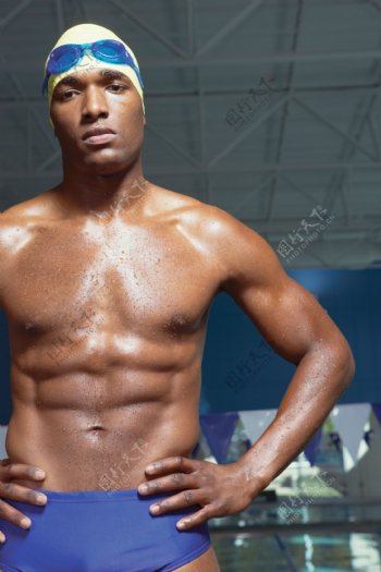 黑人男性运动员高清图片