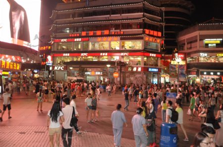 深圳东门夜景图片