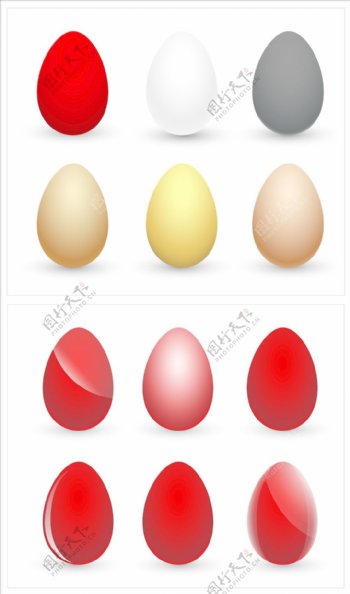 多彩的鸡蛋