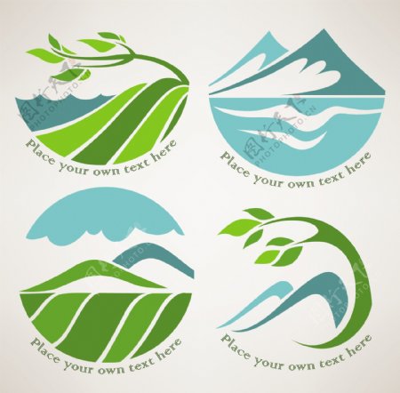绿色田野logo设计