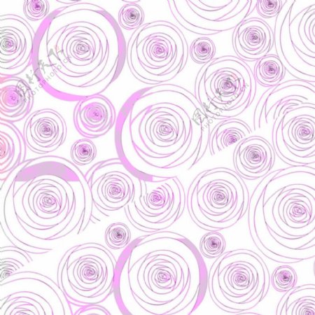 卡通手绘紫色玫瑰花背景