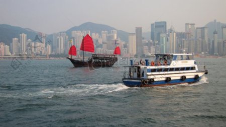 香港海上的船舶