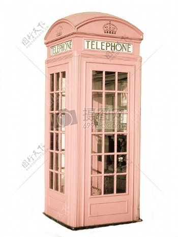 粉色的电话厅
