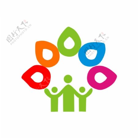 新蕾幼儿园logo设计园徽标志标识