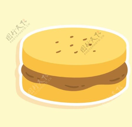 卡通蛋糕面包