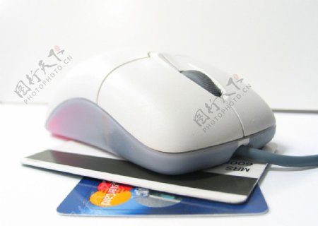 信用卡和鼠标