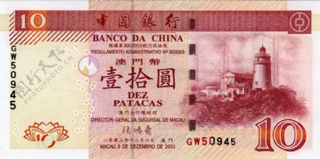 世界货币外国货币亚洲澳元澳门货币纸币真钞高清扫描图