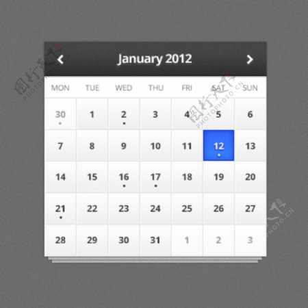 网页手机日历设计