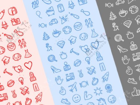 手绘风格Emoji图标Sketch素材