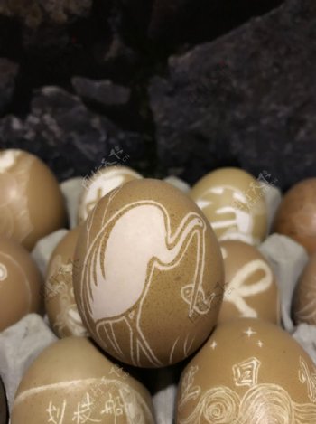 鸡蛋雕刻