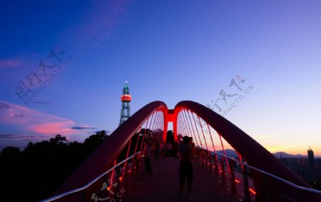福州金鸡山公园彩虹桥
