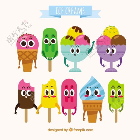 彩色冰淇淋系列