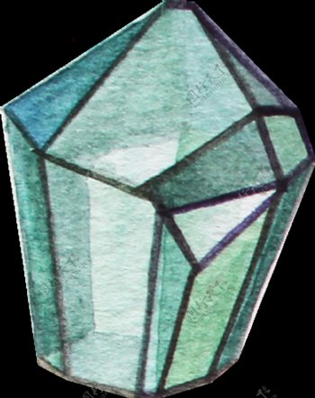 绿色水晶透明装饰图案
