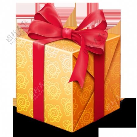 金色包装礼品盒素材图片