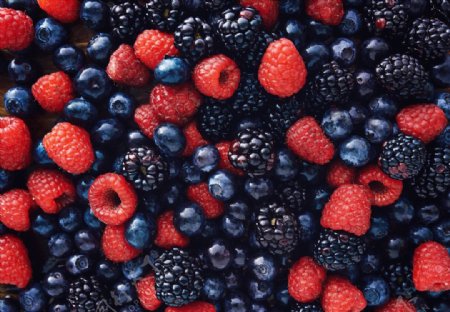 浆果覆盆子黑莓蓝莓