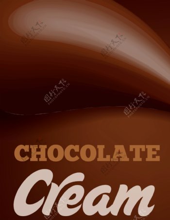 巧克力广告质感纹理渐变创意矢量背景