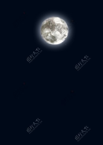 水彩月亮广告背景