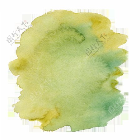 黄绿色手绘水彩卡通蔬菜厨房透明素材