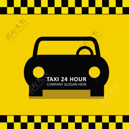 出租车服务标志模板