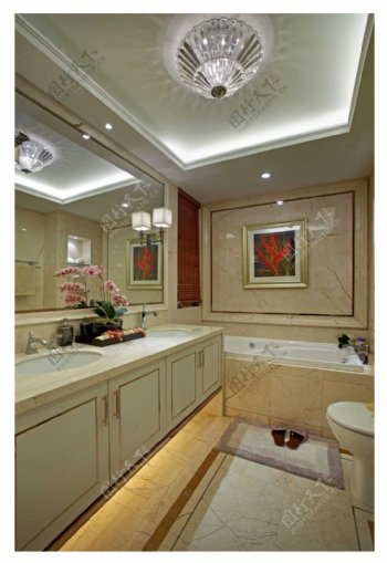 现代简约风室内设计浴室效果图JPG源文件