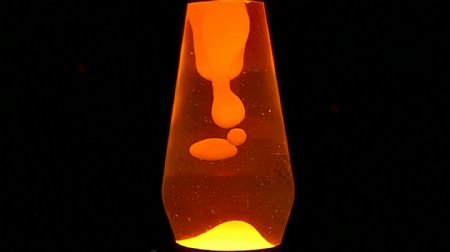橙色的熔岩灯