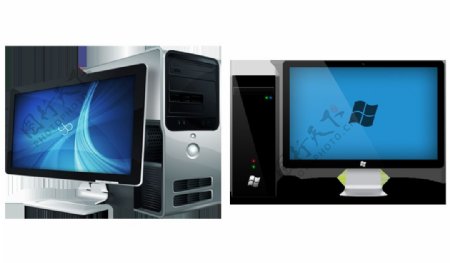 电脑显示器免抠png透明图层素材